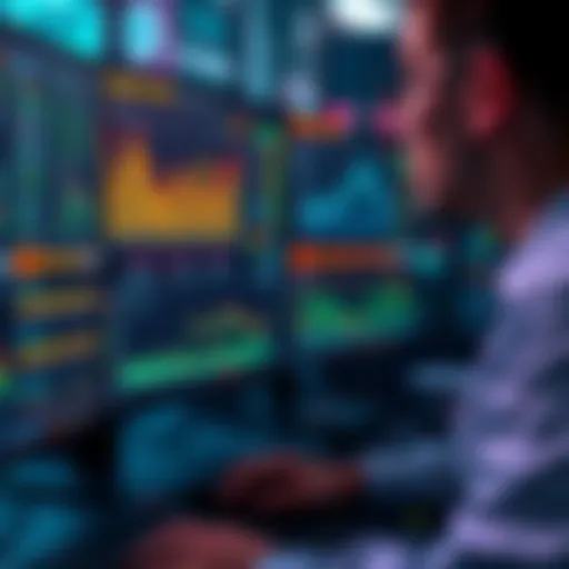 A technician monitors node performance on a computer screen, showing improved metrics after a protocol upgrade.