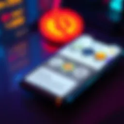 A non-custodial crypto wallet shown on a smartphone screen with a visual representation of seed phrases and various apps, illustrating wallet independence.
