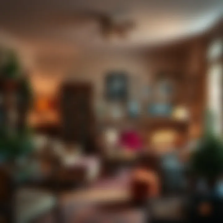 A cozy living room filled with vintage decor and old photographs, evoking a sense of nostalgia for the past.