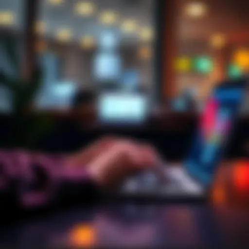 A person checking an official portal on a laptop for personal case updates amidst phishing alerts