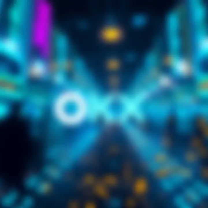 Visual representation of OKX integrating with Chainlink to access the tokenized asset market on X Layer