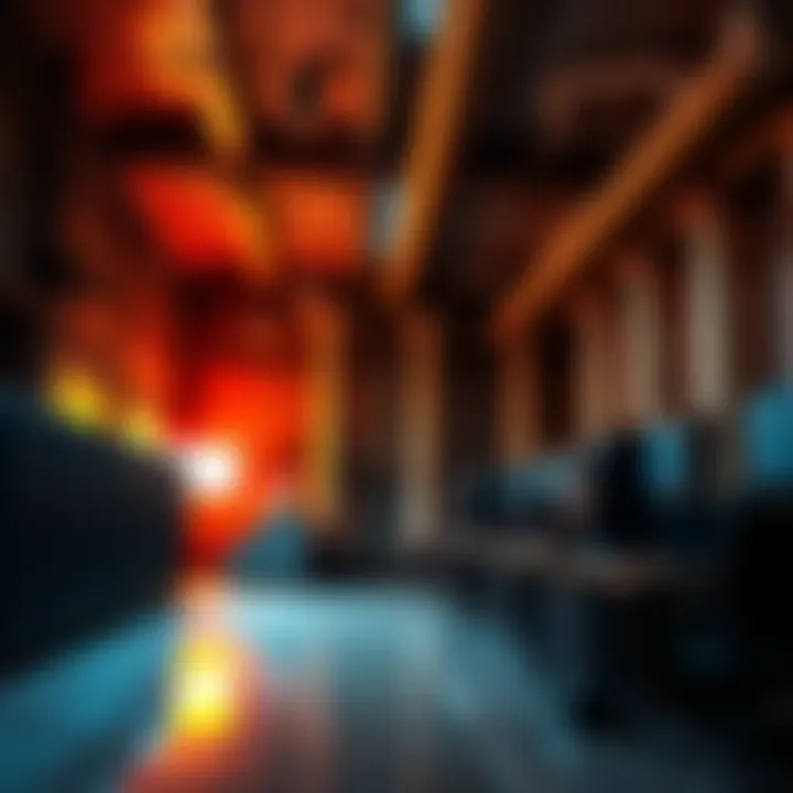 A former bank building now housing Bitcoin mining equipment with computers and servers inside