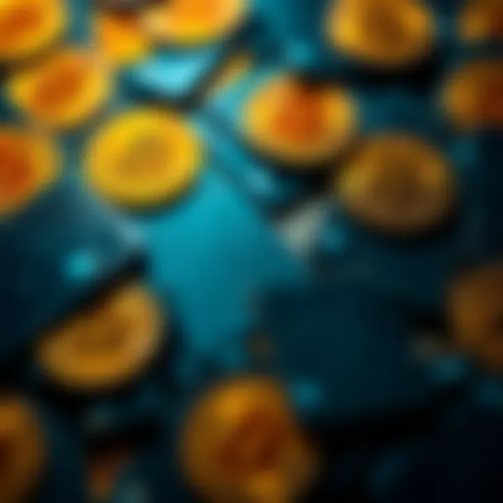 A close-up of scattered old digital files with Bitcoin logos on them, highlighting their relevance to current Bitcoin discussions.