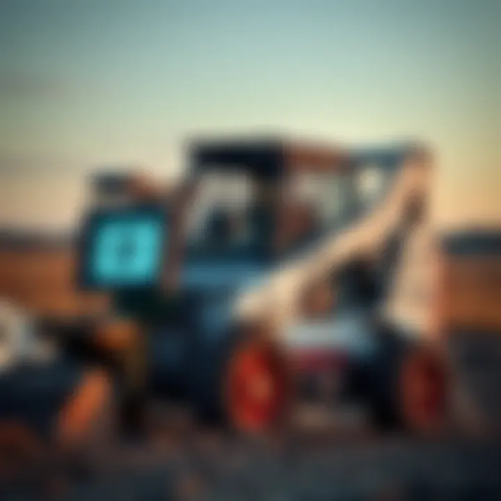 An old Bobcat machine running Armbian software, showing enhanced performance features on the screen