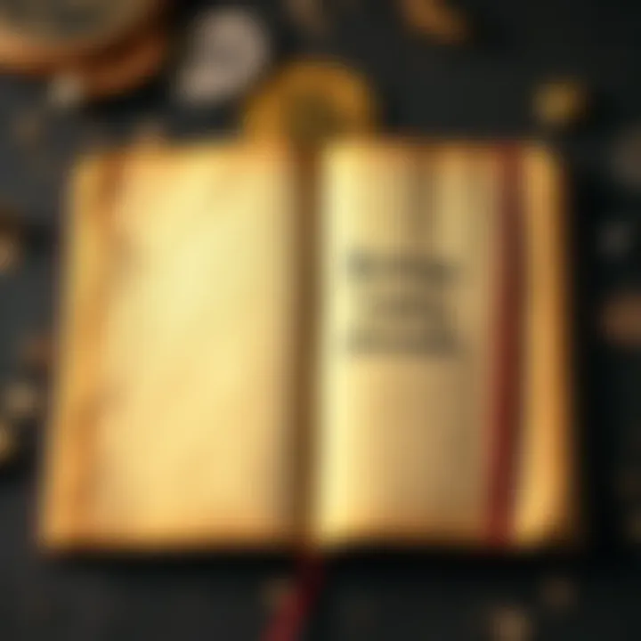 Old Notebook with Bitcoin Code A worn notebook opened to a page showing handwritten Bitcoin address and recovery phrase.