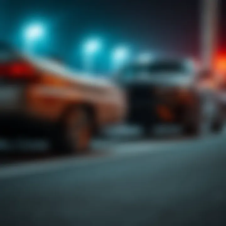 An older, practical car sits beside a shiny, expensive car, showing the contrast between sensible choices and flashy appearances.