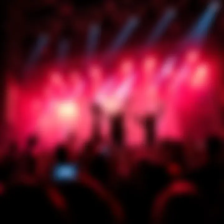 OMEGA X Performing Live in San Antonio OMEGA X on stage during their concert in San Antonio, energizing the crowd with their music.