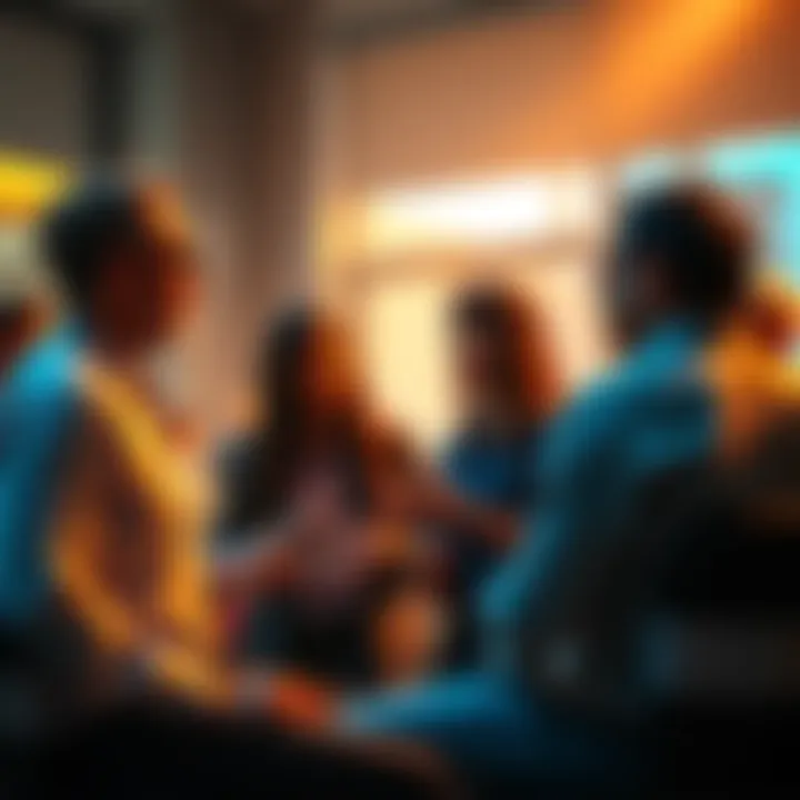 Group of people discussing concerns about the ONDO token's utility and transparency in a community setting