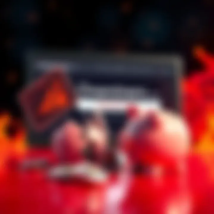 A warning sign about Oneminers.com, featuring a broken piggy bank and a computer screen displaying the website, symbolizing a Ponzi scheme alert.