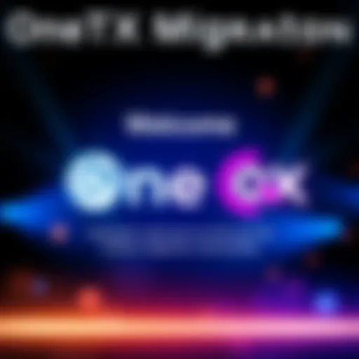 A welcoming graphic showing Sologenic and Coreum logos with a friendly invitation to join the OneTX migration