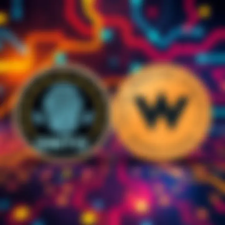 A graphic showing ONTO Wallet and Worldcoin logos with biometric and cryptographic icons illustrating their verification methods