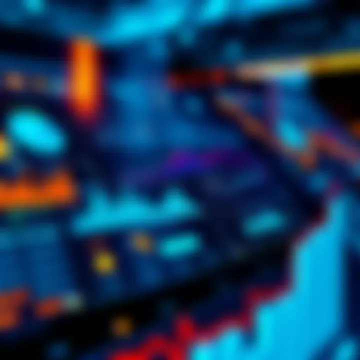 A graphic showing how Optima Active Portfolios work with Aurora, featuring charts and data analysis elements