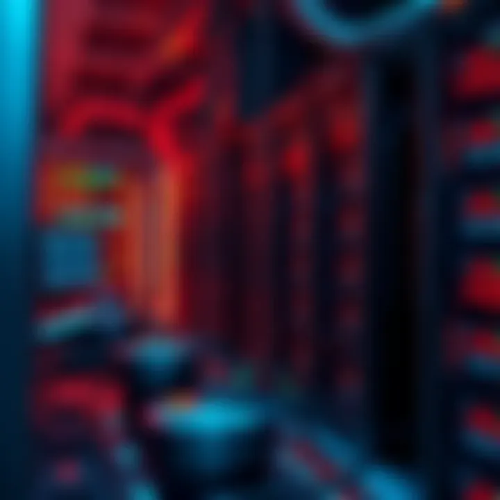 Optimized XMRig Configuration A digital setup showing XMRig software running efficiently on a server with AMD EPYC processors, utilizing multiple threads for maximum performance.