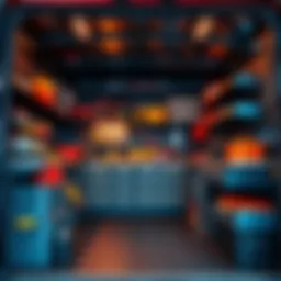 Organized Truck Interior A neat and tidy truck interior with organized tools and gear stored in compartments and bins