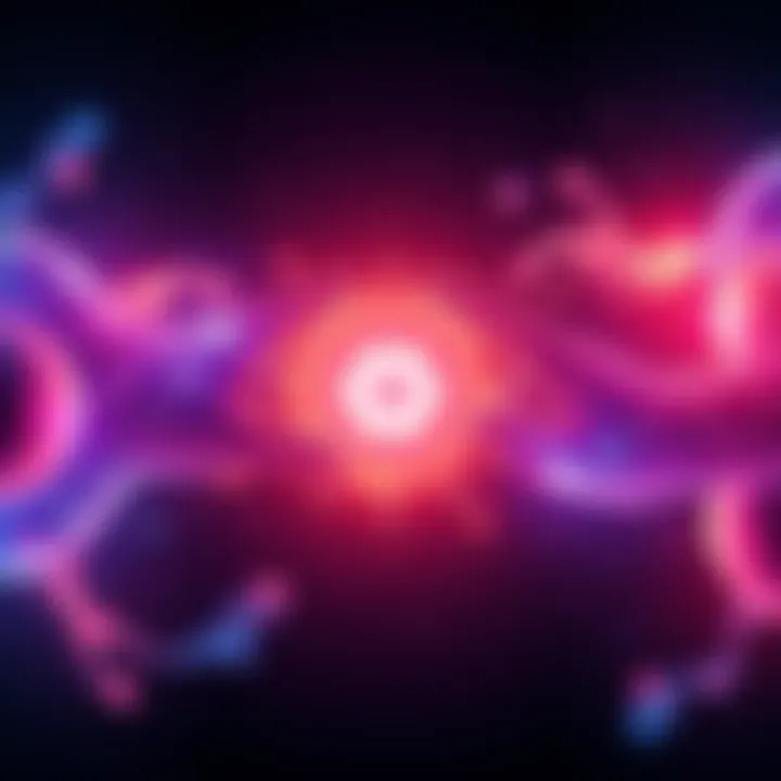 Illustration of Osmosis merging with the Cosmos Hub, symbolizing collaboration in decentralized finance