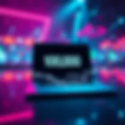 A visual representation of 100,000 Stratum connections being handled on a laptop, illustrating efficient performance and speed.