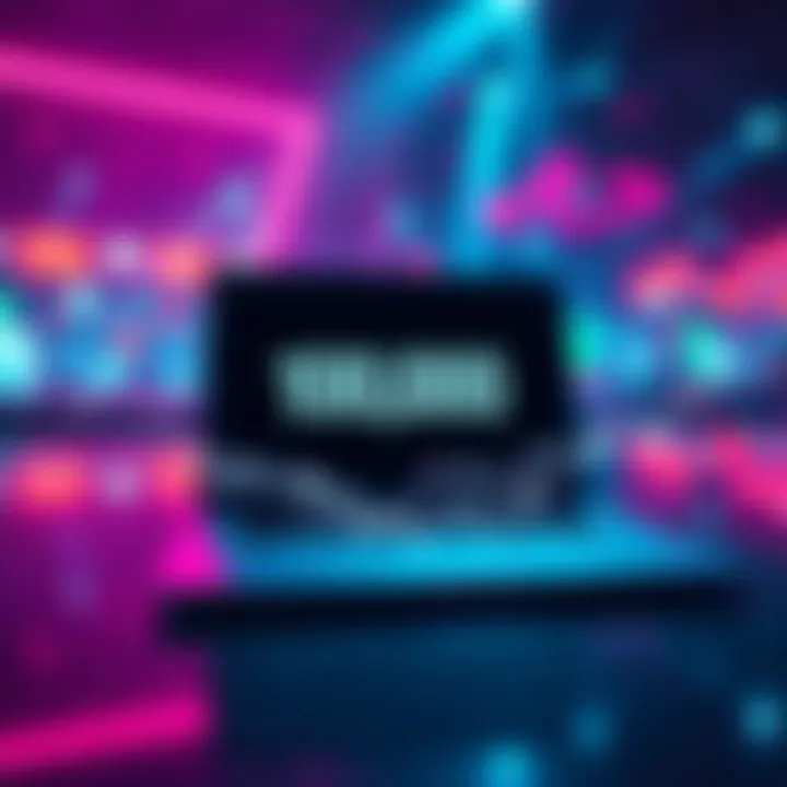 A visual representation of 100,000 Stratum connections being handled on a laptop, illustrating efficient performance and speed.