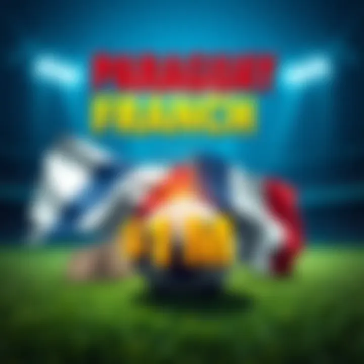 Paraguay vs France Match Promotion A vibrant graphic promoting the match between Paraguay and France, featuring flags of both countries and symbols of soccer and a cash prize.