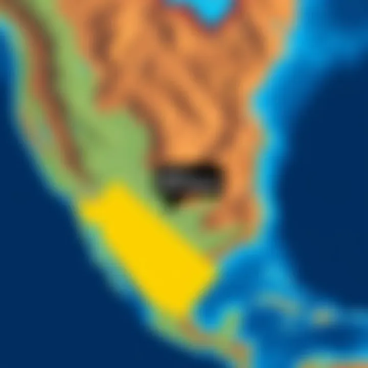 Map showing parcels shifted south after app reinstall, highlighting the affected area.