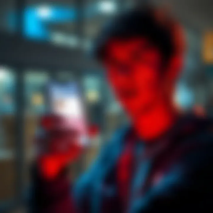 Parcel Count Issue A person looking at a phone displaying a parcel app with a confused expression, showing a lower parcel count than expected.