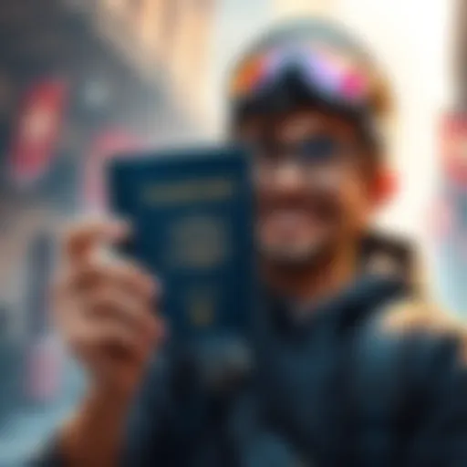 A player proudly displaying their filled passport, excited for new adventures after unlocking level 5.