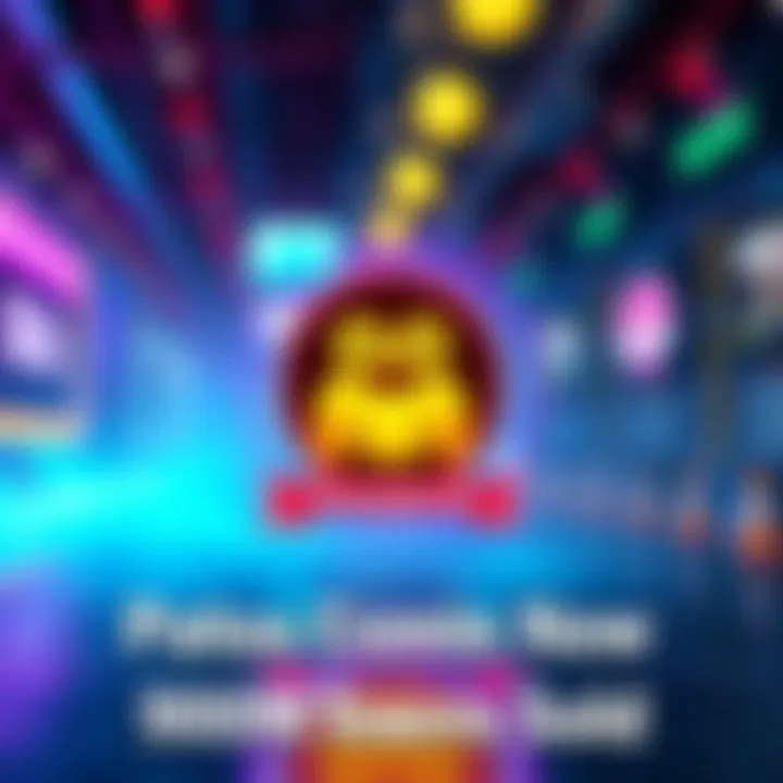 A digital representation of the Patos Meme Coin logo with a vibrant background and text highlighting 900 million tokens sold.