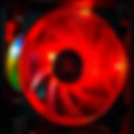 A close-up of a computer fan showing dust buildup and signs of wear while making noise