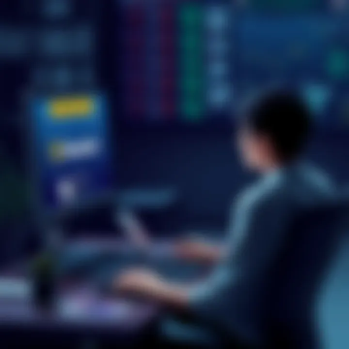 A person sitting at a desk, confused, staring at a computer screen showing a pending cryptocurrency transfer from Binance to Revolut