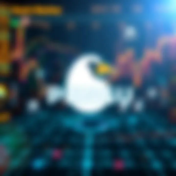 A stylized logo of the PENGU memecoin set against a futuristic digital backdrop, symbolizing growth and potential in crypto markets.