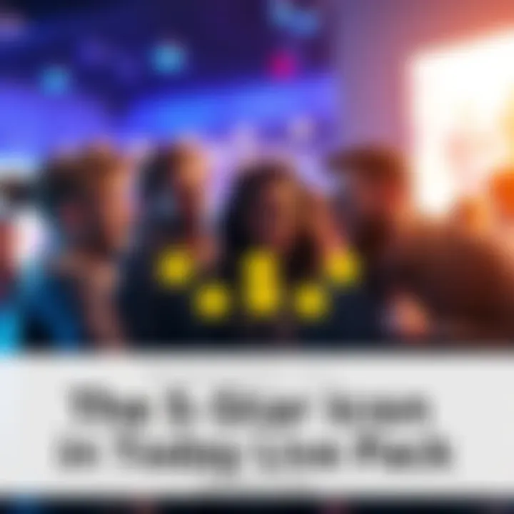A group of people engaged in a lively discussion about the 5-star icon found in a live pack, with expressions of curiosity and excitement.