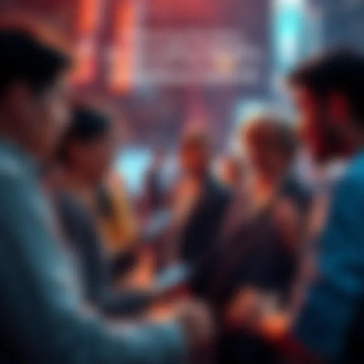 Group of people engaging in discussions about NEAR's features on social media