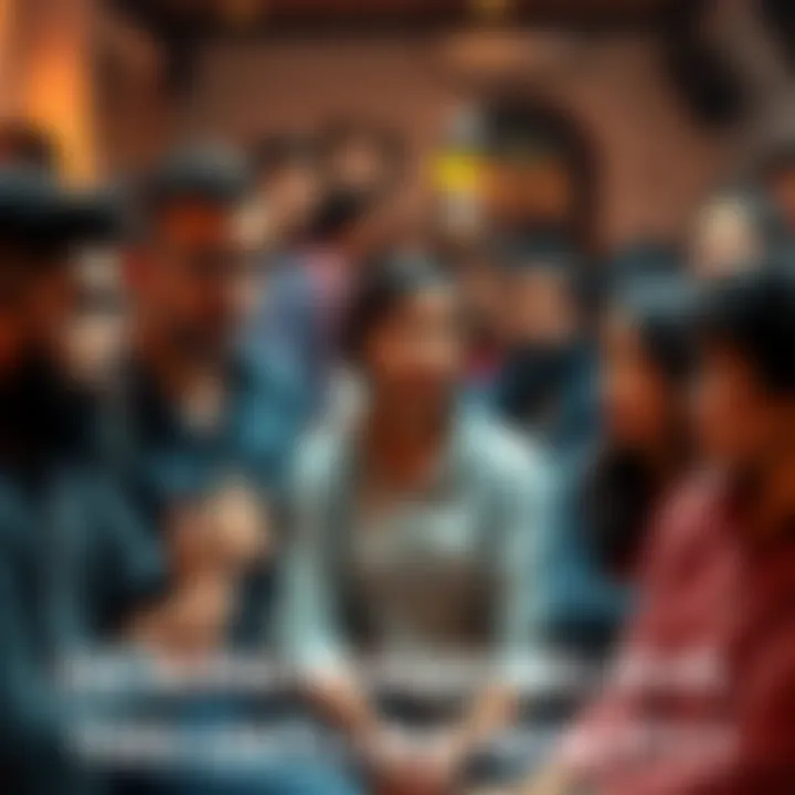 A group of diverse people engaged in a serious discussion, some appear convinced while others look skeptical, in a casual setting.
