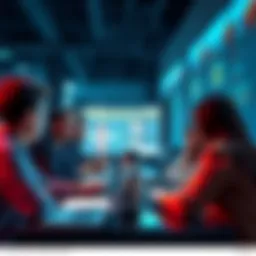 Group of people engaging in an online forum about security concerns after a recent hack