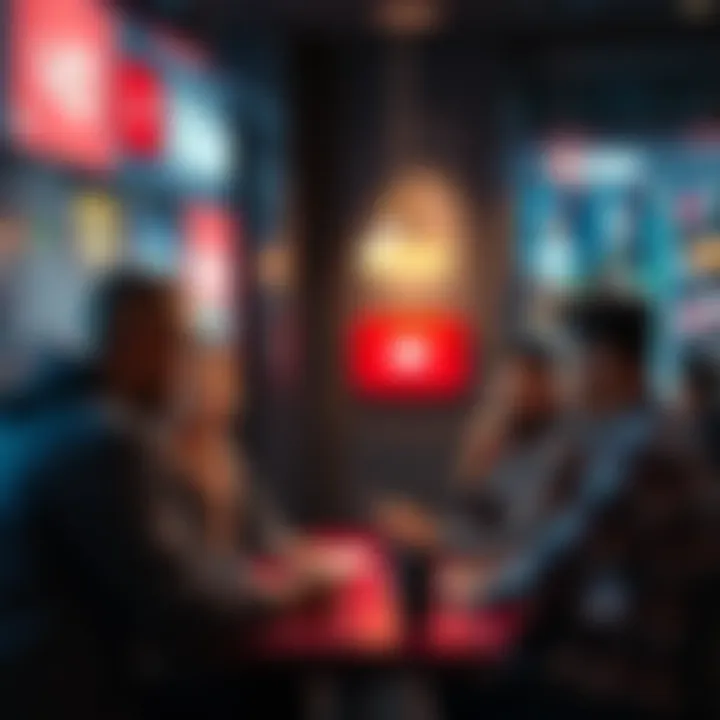 Group of people chatting about YouTube rewards and offers on a user board