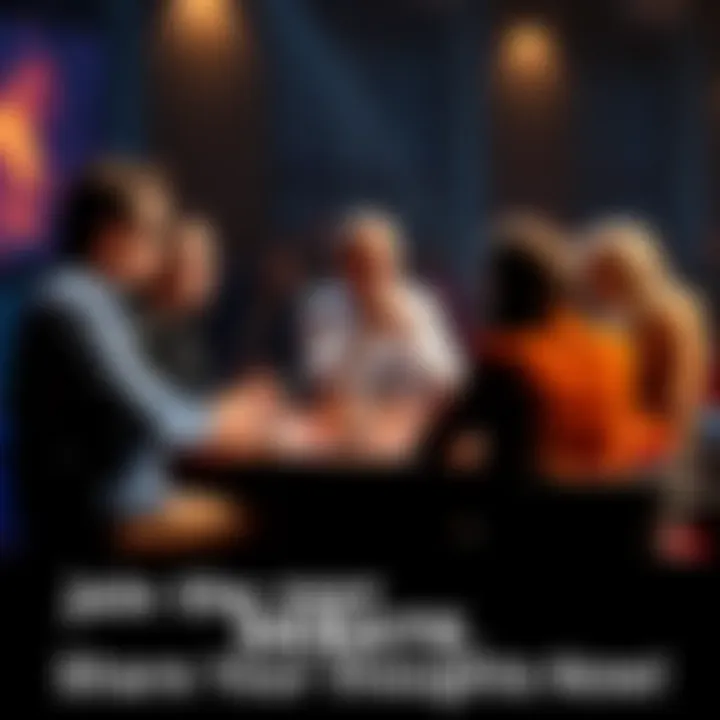 A group of people discussing various topics passionately at a round table.