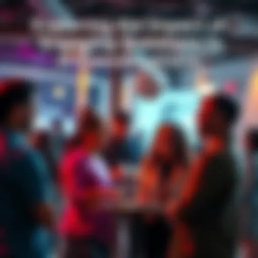 A group of people sharing ideas and asking questions in a lively conversation