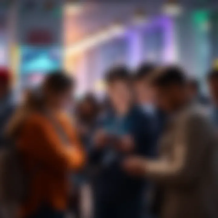A group of people discussing features of Pi apps, focusing on utility, games, and community.
