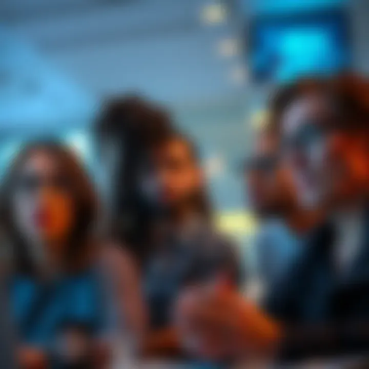 Individuals sharing their worries in an online forum, showing expressions of anxiety and concern on their faces.