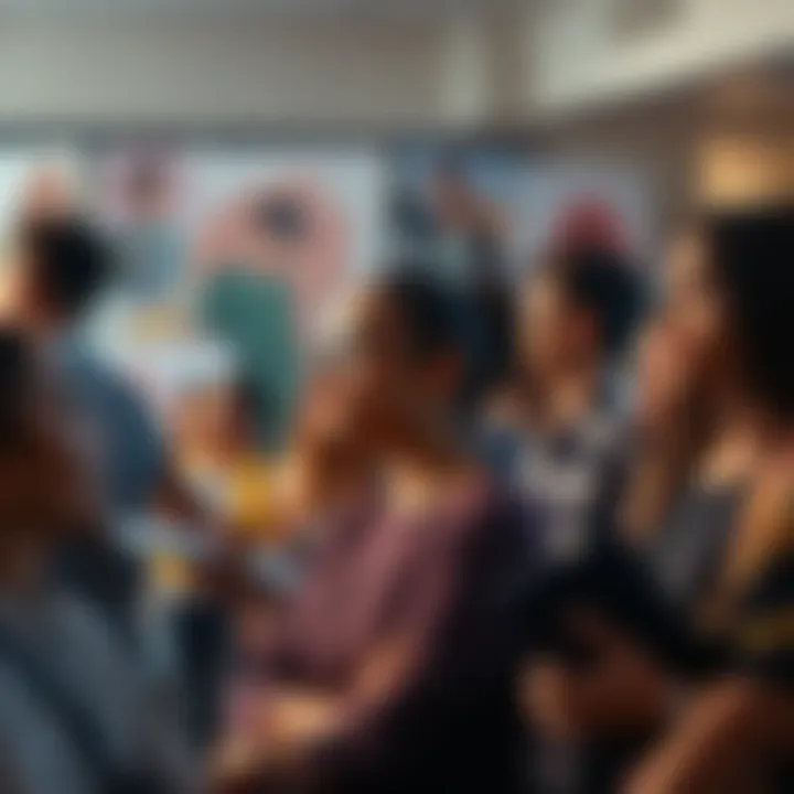 People Reflecting on Personal Expression A diverse group of people engaging in creative activities, showcasing art, writing, and music to express themselves.