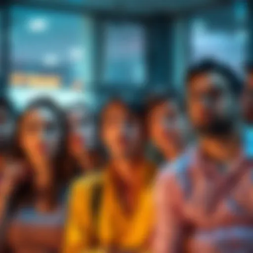 A group of people expressing mixed reactions to a trending topic, some looking confused while others appear uninterested.