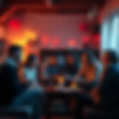 A group of diverse people gathered in a cozy setting, sharing their personal stories and experiences with each other, expressing empathy and understanding.
