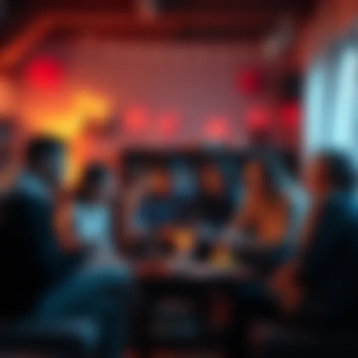 A group of diverse people gathered in a cozy setting, sharing their personal stories and experiences with each other, expressing empathy and understanding.