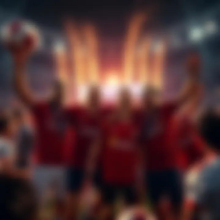 PEPE's SorareSquad team members celebrating together during the World Cup event, showing excitement and camaraderie.
