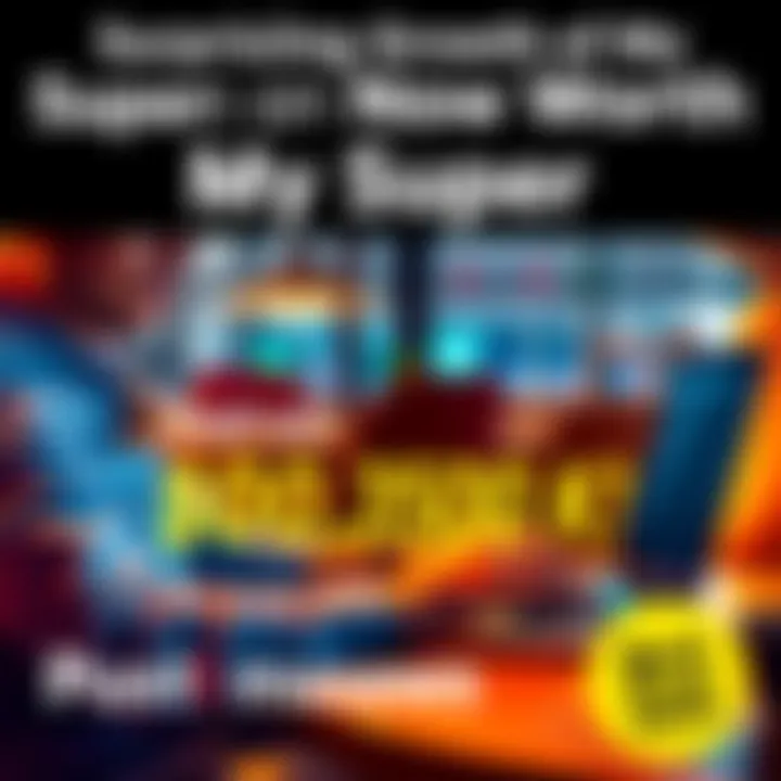 A person looking surprised while checking the balance of their superannuation on a laptop, showing a total over $300,000