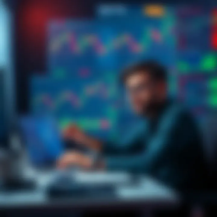 Person looking confused at cryptocurrency charts A person sits at a desk, looking puzzled while viewing cryptocurrency charts on a laptop. Their expressions show uncertainty about investing in Bitcoin and Ethereum.