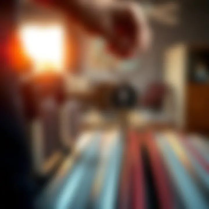 A person securely holds a metal key in one hand while packing a suitcase with the other in a home setting