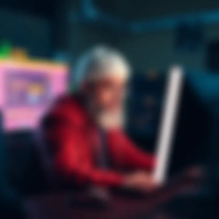 Person trying to prove identity as Bitcoin creator Individual sitting at a computer, looking frustrated while attempting to verify their identity as Satoshi, the Bitcoin creator.