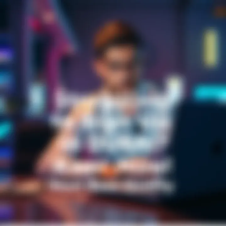 A person in Dubai looking for assistance with online sign-up issues in front of a laptop.
