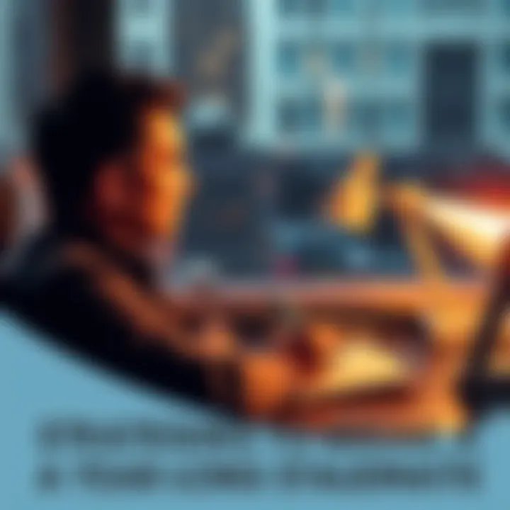 A person sitting at a desk, looking thoughtful while writing notes in a notebook, symbolizing problem-solving and strategy development.