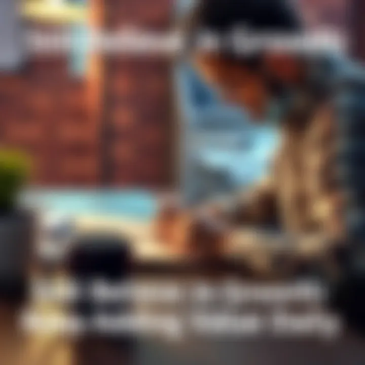 A person sitting at a desk, writing in a journal with a coffee mug nearby, symbolizing daily growth and value addition